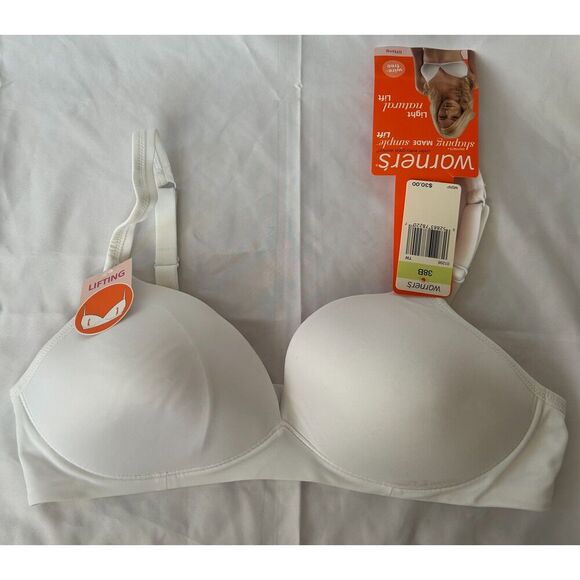 Warner's Other - NWT Warner's White Wire Free Natural Light Lift Bra 38B Flawed